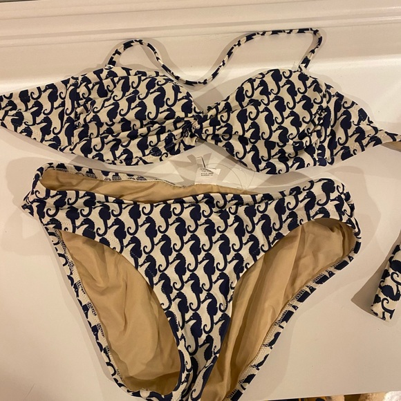 J. crew Seahorse Two Piece Swim Suit - Picture 2 of 8